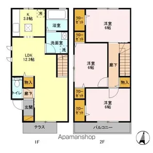 パレス ボナール211 A【1階】の間取り