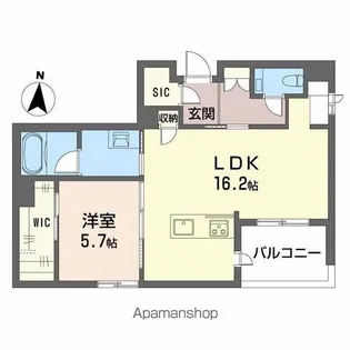 SOIRE 白壁【1階】の間取り