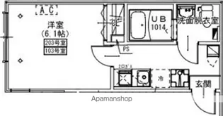 KEIAI RESIDENCE新検見川【1階】の間取り