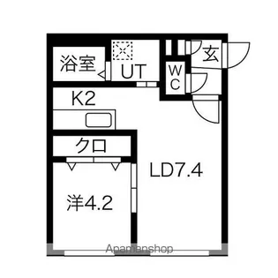 Ciliegio南郷(シリエージョ南郷)【4階】の間取り