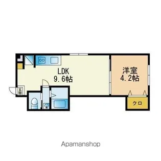 シャトー芳野【401号室】の間取り