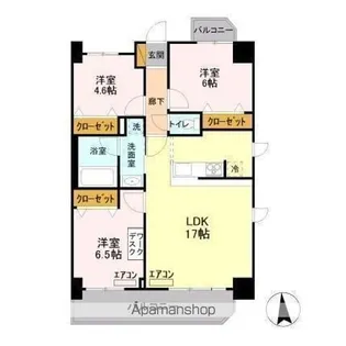 アンクレージュ【6階】の間取り