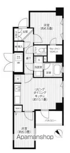 コスモリード新宿余丁町【2階】の間取り