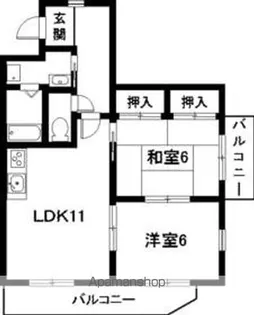 アーク・八筋【1階】の間取り