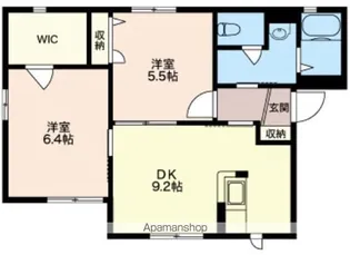 グランパッサージュ A棟【101号室】の間取り