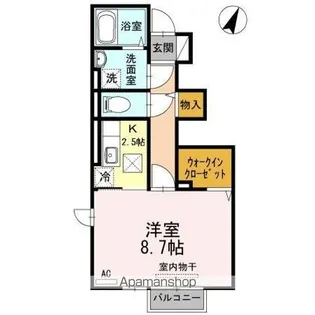 ルーナ・クレシェンテ【1階】の間取り