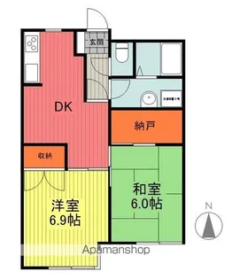 ミュゼ森合【106号室】の間取り