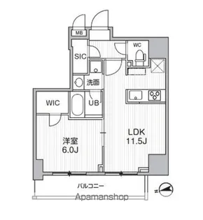 SーRESIDENCE新御徒町CHIARO【4階】の間取り