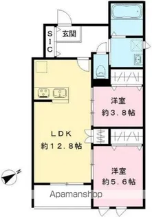 カーサコンフォート【2階】の間取り