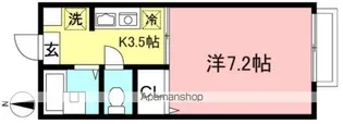ウッド・ツー【1階】の間取り