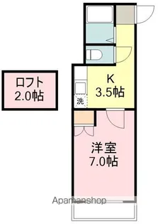 コーポラベンダー【2階】の間取り