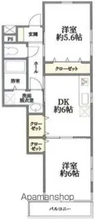 カサ・オルティア【1階】の間取り