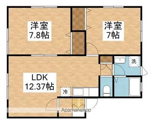 プラセール有楽A【1階】の間取り