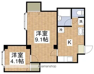 ファミールヴィラ東出来島【207号室】の間取り