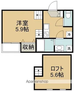 JACK河原町【1階】の間取り