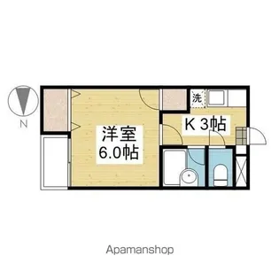 ジョイフル今市【211.号室】の間取り