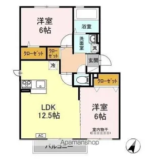 フェリシアガーデン【3階】の間取り