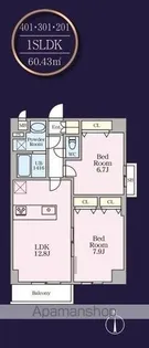 THE MANOR EXELSIOR【2階】の間取り
