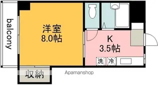 サンハイツ【202号室】の間取り
