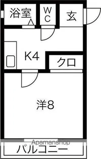 ドエルKMⅡ【1階】の間取り