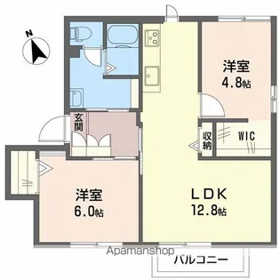 フレグランスWELL【2階】の間取り