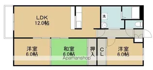 Jステージ高丘【407号室】の間取り