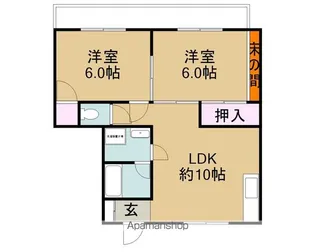 Aハイツ【1階】の間取り