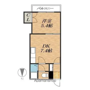 コーポラスYOSHITO【4階】の間取り
