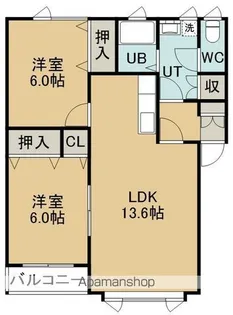 メゾンオフェリアⅡ【1階】の間取り