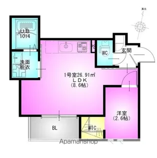 REGALEST 千葉駅【2階】の間取り