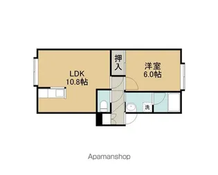 ヴィラMSK−Ⅱ【104号室】の間取り
