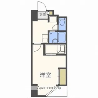 CANVASSすすきの【8階】の間取り