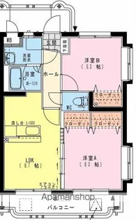 HARMONY西高松【4階】の間取り
