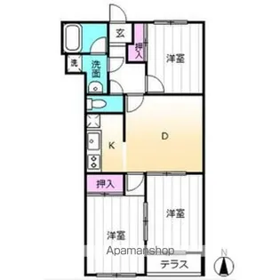 アクシス和宏【3階】の間取り