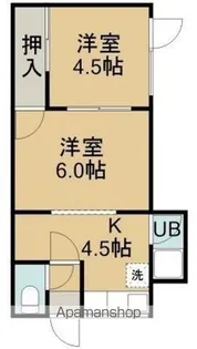 もがみ荘【3号室】の間取り