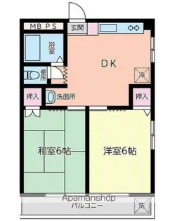 コーポマキ【302号室】の間取り