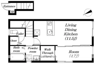 リミットメイク【202号室】の間取り