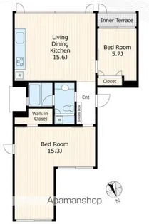 ユーフォリア中野【2階】の間取り