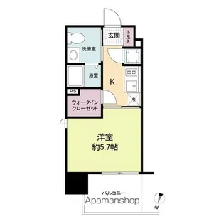 LiveCasa県庁前【2階】の間取り