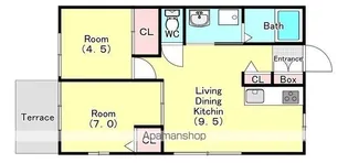 ビレッジくぬぎやまC棟【1階】の間取り