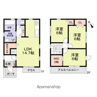 東京都昭島市中神町【一戸建】の間取り