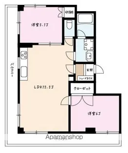 ローヤルパレス青梅ヒルズ【506号室】の間取り