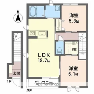 オッホC【2階】の間取り