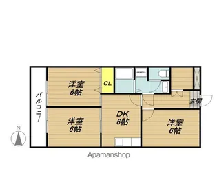 グリーンマンション戸田【2階】の間取り