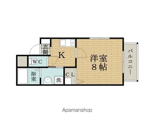 ラフォーレ都島本通Ⅱ【401号室】の間取り