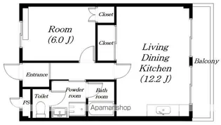 セイコーパレス【203号室】の間取り