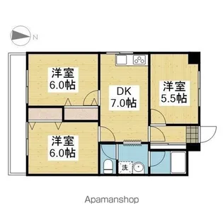 フジコビルB【307.号室】の間取り