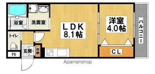 ダン・ル・ボア鳳東【101号室】の間取り
