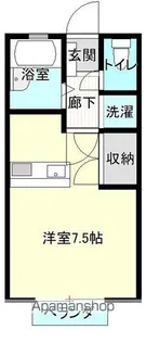 エレガンス浜砂Ⅰ【115号室】の間取り