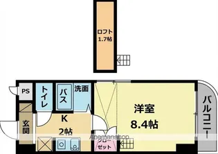 グリーンロード山手【1711号室】の間取り